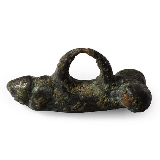 Roman Bronze Phallic Pendant