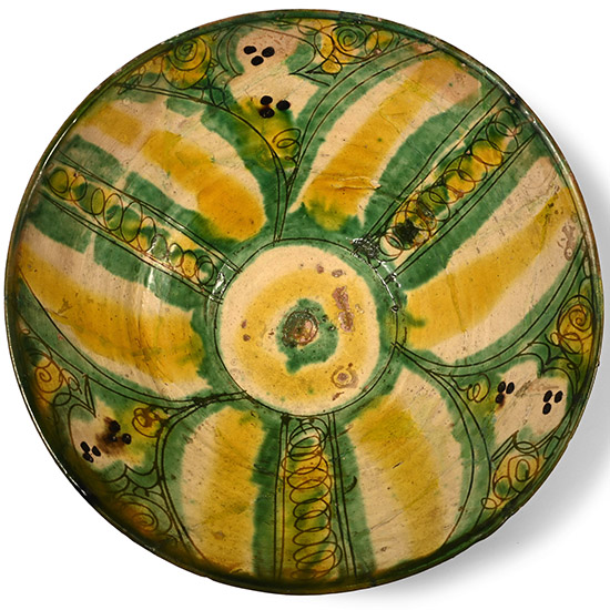 Nishapur Terracotta Glazed Bowl