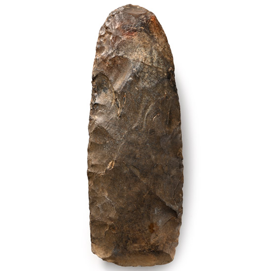 Stone Age Knapped Flint Axehead