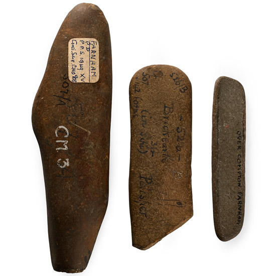 Farnham Stone Age Polished Stone Tool Collection