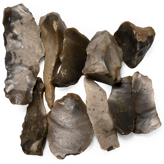 Farnham Stone Age Knapped Flint Tool Collection
