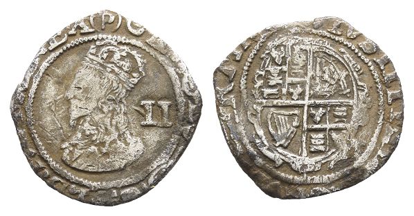 England. Stuart, Charles I AR Halfgroat