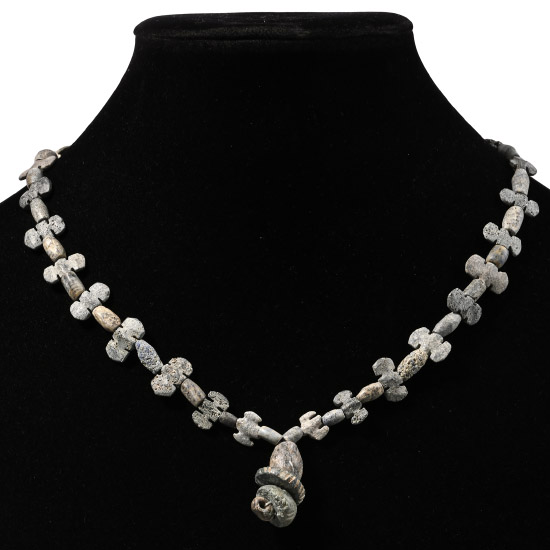 Mesopotamian Butterfly Schist and Other Bead Necklace