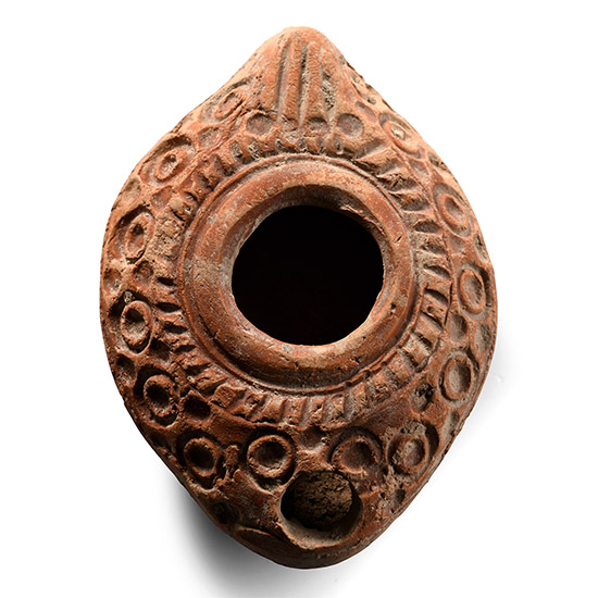 Roman Ovoid Lamp with Annular Decoration