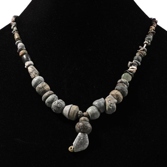 Western Asiatic Stone and Other Bead Necklace String