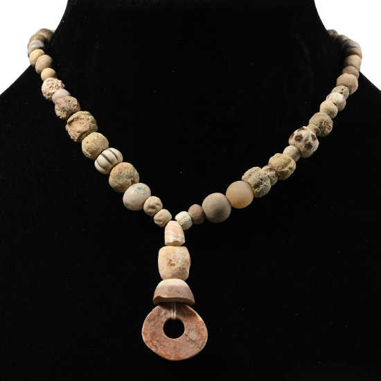 Western Asiatic Terracotta and Other Bead Necklace String