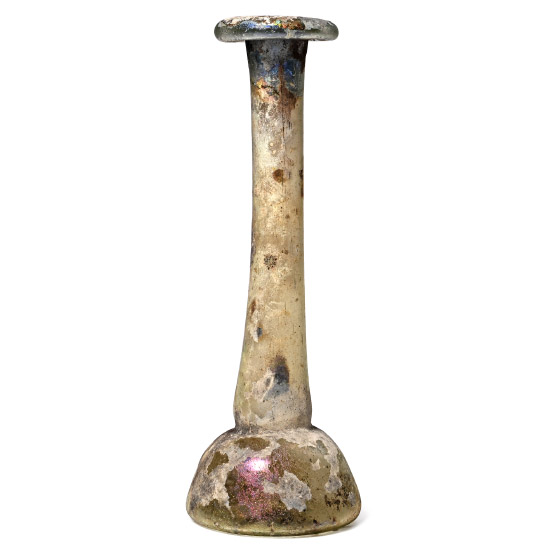 Roman Glass Candlestick Vial