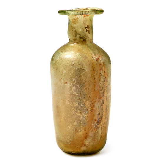 Roman Iridescent Glass Bottle