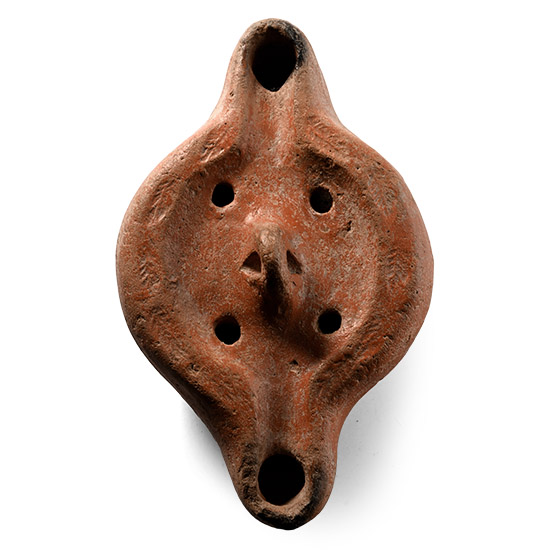 Large Roman Terracotta Ring Suspension Lamp
