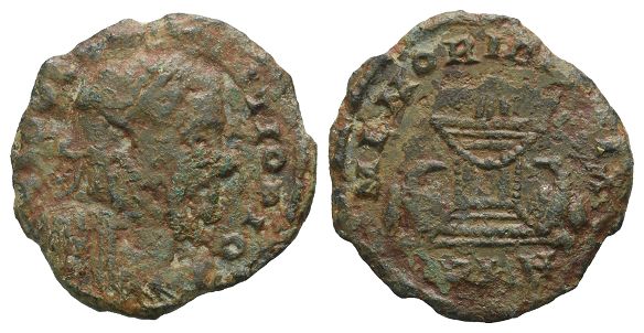 Divus Constantius I AE Nummus.