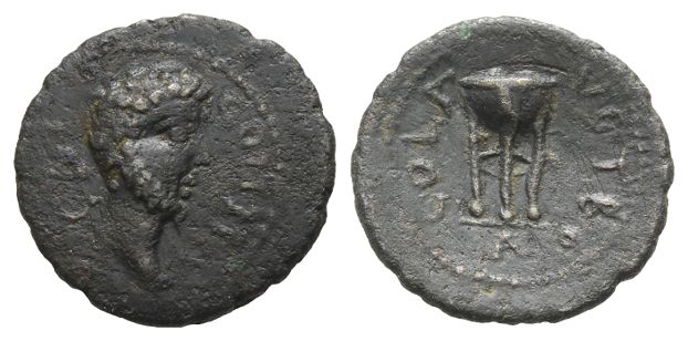 Commodus AE Third Assarion of Alexandreia Troas, Troas.