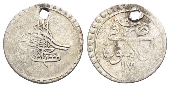 Ottoman Empire. Mustafa III AR 5 Para.