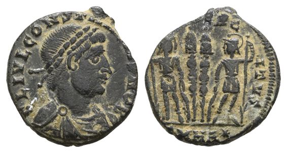 Constantius II, as Caesar, BI Nummus.