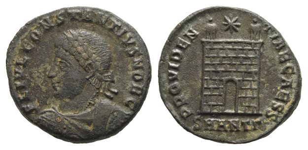 Constantius II, as Caesar, BI Nummus.