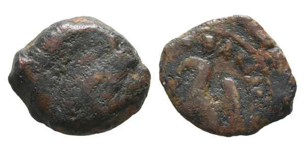 Ptolemaic Kingdom of Egypt, Kleopatra III & Ptolemy IX Soter AE Chalkous.