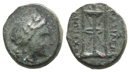 Seleukid Empire, Antiochos III AE 19mm.