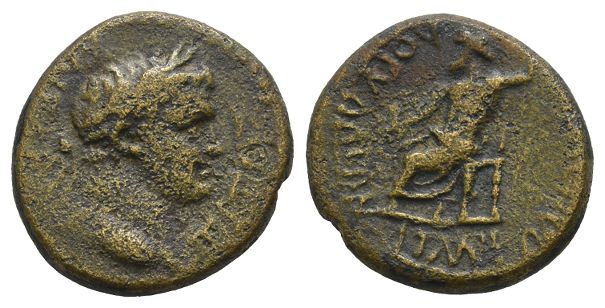 Titus, as Caesar AE Assarion of Dorylaeum, Phrygia.