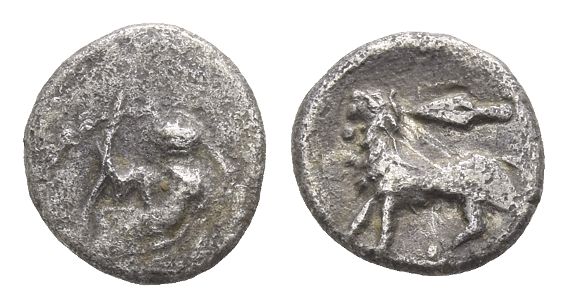 Persia. Alexandrine Empire, Uncertain satrap of Babylon AR Hemiobol.