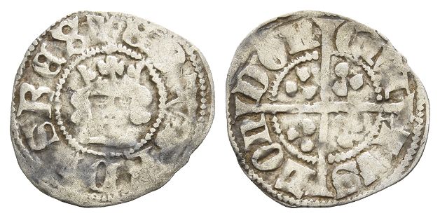 England. Plantagenet, Edward III AR Halfpenny.