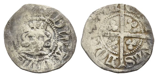 England. Plantagenet, Edward III AR Halfpenny.
