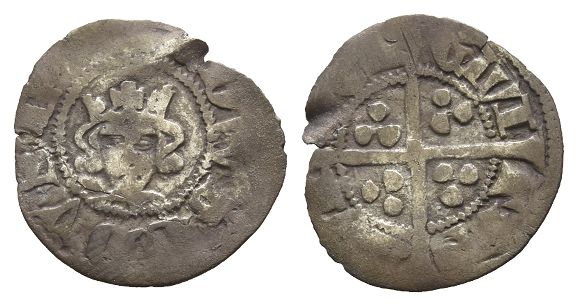 England. Plantagenet, Edward III AR Halfpenny.