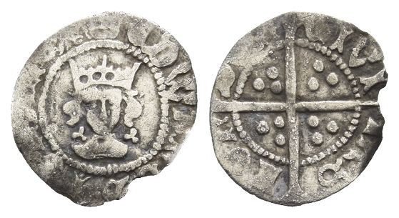 England. York, Edward IV AR Halfpenny.