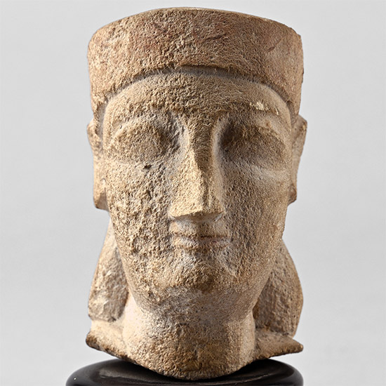 The Metropolitan Museum of Art Cypriot Limestone Votive Head of a Man