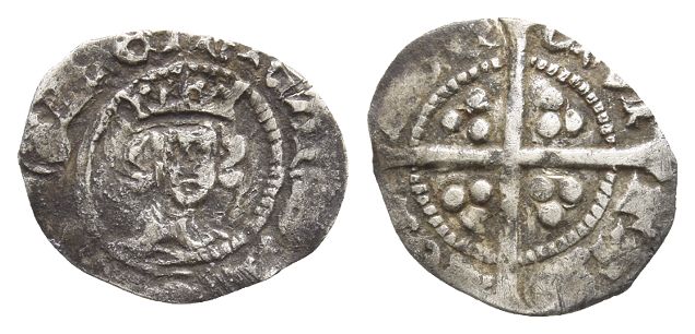 England. Plantagenet, Richard II AR Halfpenny.