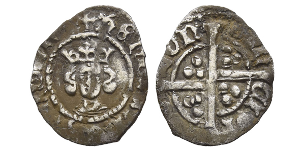 England. Lancaster, Henry IV AR Halfpenny.