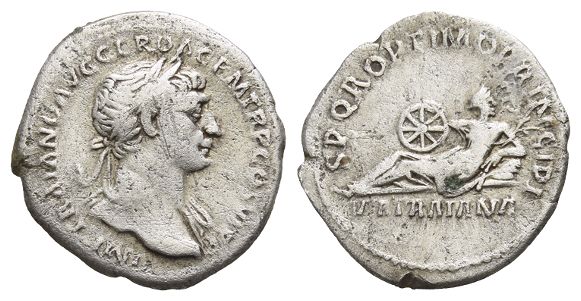Trajan AR Denarius.