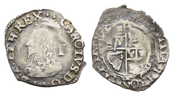 England. Stuart, Charles I AR Penny.