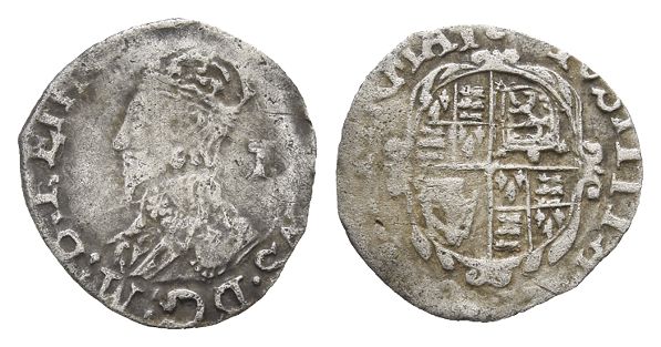 England. Stuart, Charles I AR Penny.