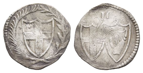 Great Britain, Commonwealth of England AR Halfgroat.