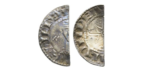 England. Norman, William I the Conqueror AR Cut Halfpenny.