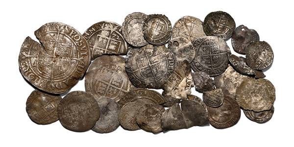 Group of Twenty-Eight [28] Tudor and Stuart AR English Hammered Coins.
