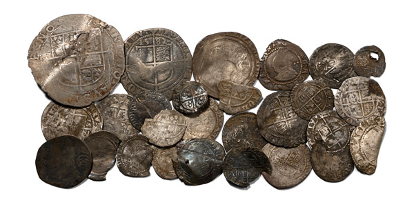 Group of Twenty-Seven [27] Tudor and Stuart AR English Hammered Coins.