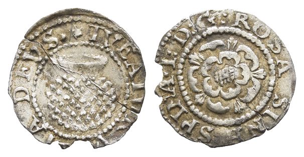 England. Stuart, James I AR Penny.