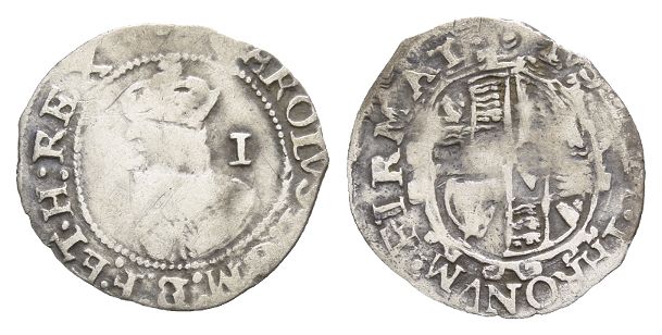 England. Stuart, Charles I AR Penny.