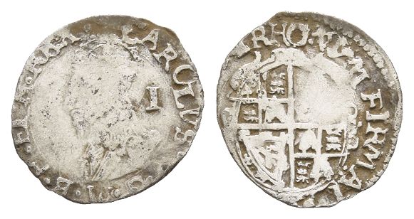 England. Stuart, Charles I AR Penny.