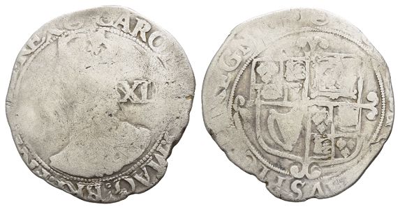 England. Stuart, Charles I AR Shilling.