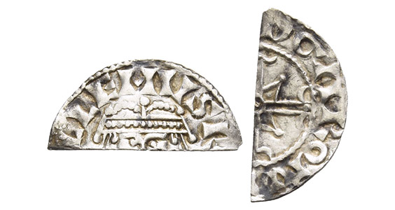England. Norman, William I the Conqueror AR Cut Halfpenny.