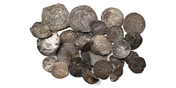 Group of Twenty-Seven [27] Tudor and Stuart AR English Hammered Coins.