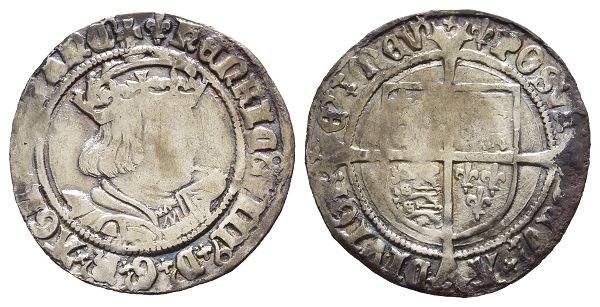 England. Tudor, Henry VIII AR Groat.
