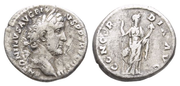 Antoninus Pius AR Denarius.