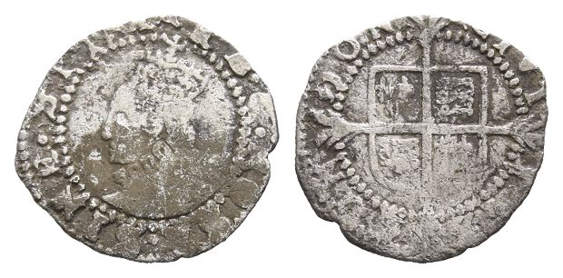 England. Tudor, Elizabeth I AR Penny.