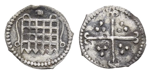 England. Tudor, Elizabeth I AR Halfpenny.