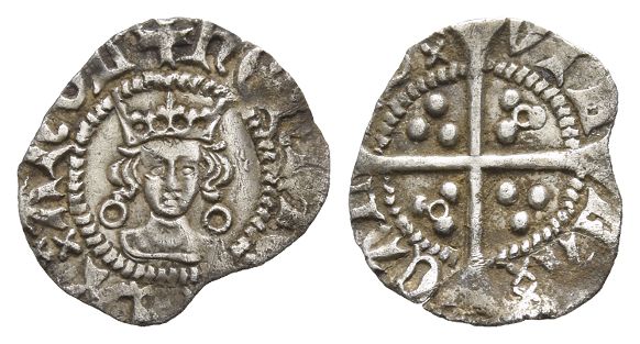 England. Lancaster, Henry VI AR Halfpenny.