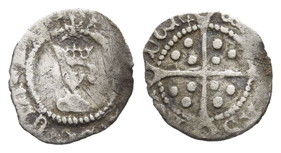 England. Lancaster, Henry VI AR Halfpenny.