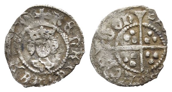 England. Lancaster, Henry VI AR Halfpenny.