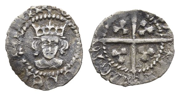 England. York (Restored), Edward IV AR Halfpenny.